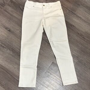 Calvin Klein Stretch Off-White Skinny Jeans